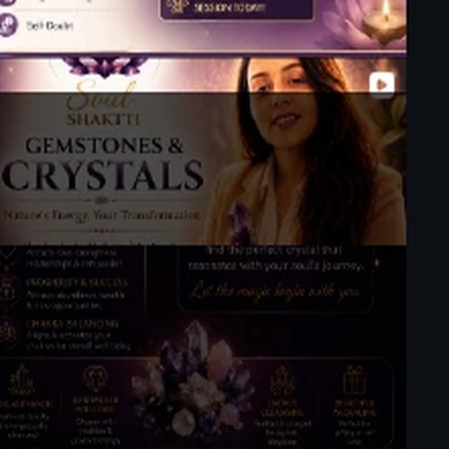 Soul Shaktti gemstones and crystals collection